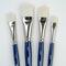 Silver Brush Limited Bristlon Short Handle Angles Brushes, Set of 4